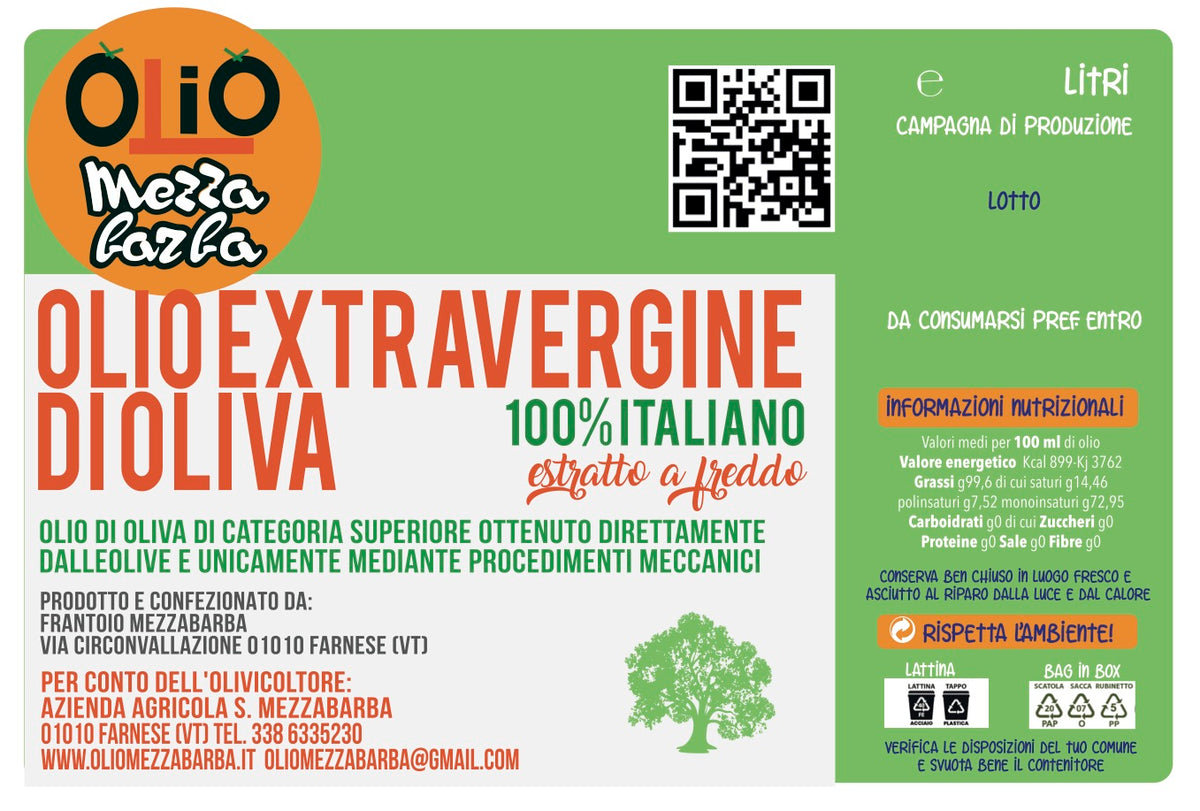Lattina 1 l olio extravergine di oliva